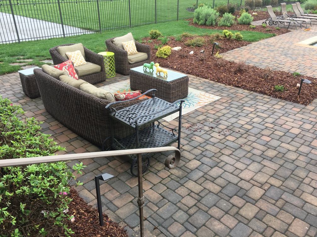 Elegant Paver Patio with Fire Feature
